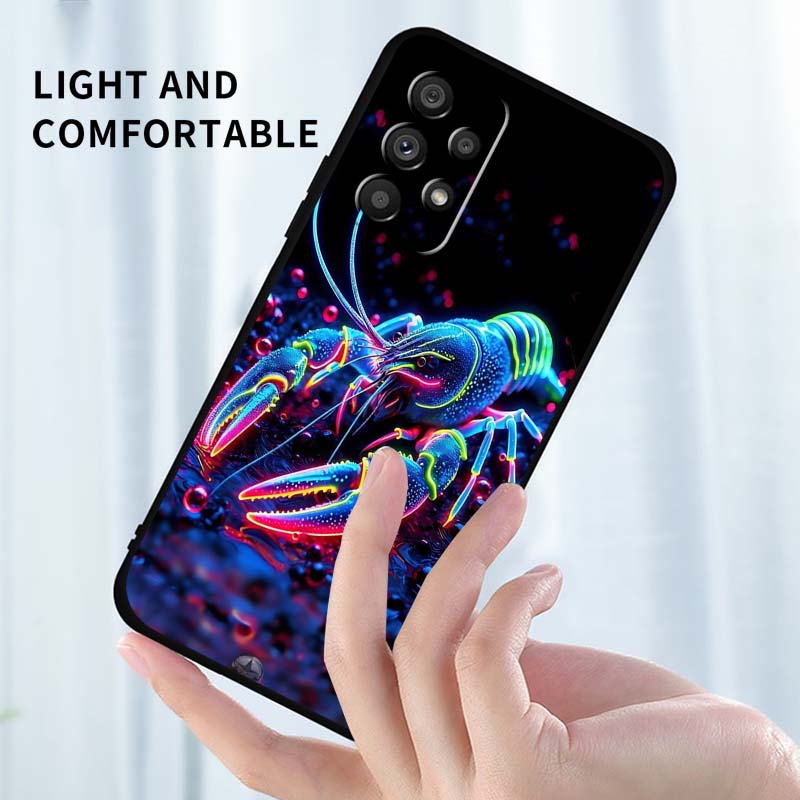 Чехол для телефона с дизайном Аниме Биология для Samsung A73 A72 A71 A55 A54 A53 A52 A51 A13 A22 A16 A15 A12 A14 A26 A07 5G Черный
