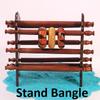 Wooden Bangle Stand, Bangle Organizer with 6 Rod, Bangle Holder - Gift Items Size - LxBxH - 13x5x12 Inches