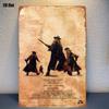 Дикий Запад Ковбой Ретро Металлическая жестяная табличка Декор Настенное искусство 20x30см