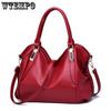 Large Capacity Soft Faux Leather Handbags Women Casual Solid Color Zipper Single Shoulder Bags Commuter Working Bags