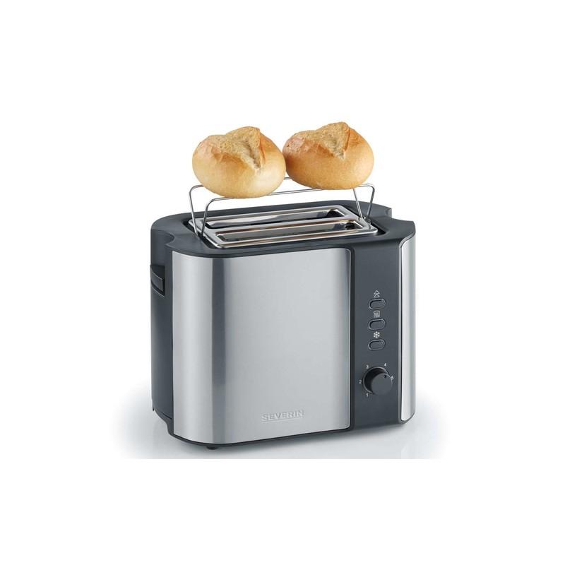 Severin AT 2589 Toaster 800 W Black/Stainless Steel