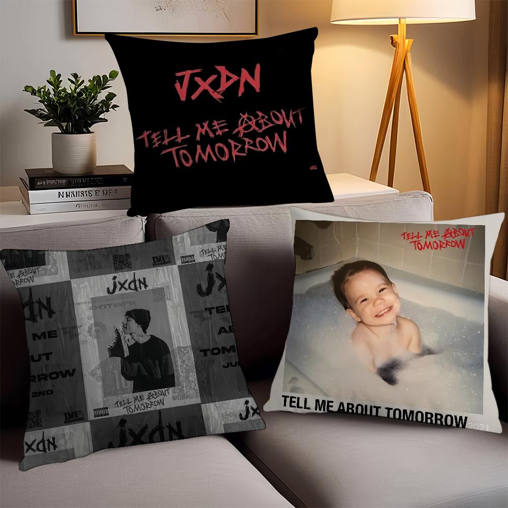 Подушка с принтом певца Jxdn 'Tell Me About Tomorrow' Наволочка Офисные Подушки Подходят для Дивана Машины Спальни Декоративная Наволочка
