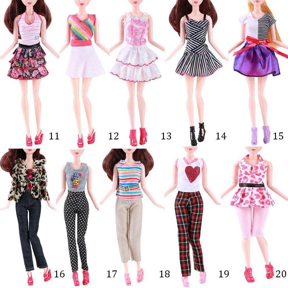 Fashion Kids Gift Toy DIY Doll Accessories Girl Clothes Casual Wear Dolls Dress