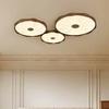 Medieval French Walnut & Cream Ceiling Lamp for Living Room & Bedroom - Retro Style, Full Spectrum Eye Protection