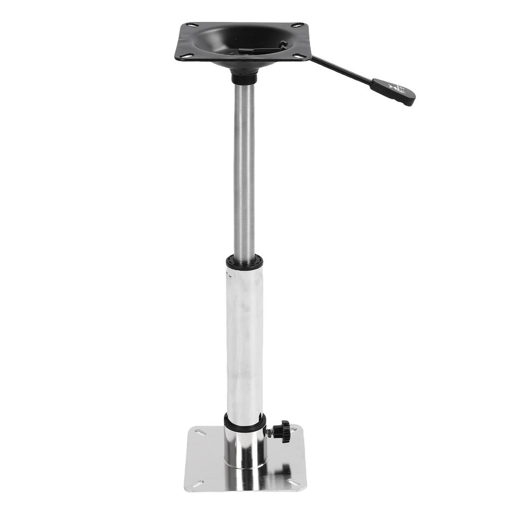 Boat Seat Pedestal Base Mount Kit Stainless Steel Adjustable 400 500mm Thread Rotatable for Yachts Ships Pontoon Bridge