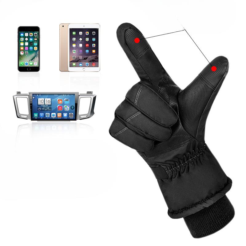 Winter Ski Gloves Thickened Cotton Cycling Warm Northeast Harbin Snow Township Cold and Anti-freeze Gloves Tourism Equipment