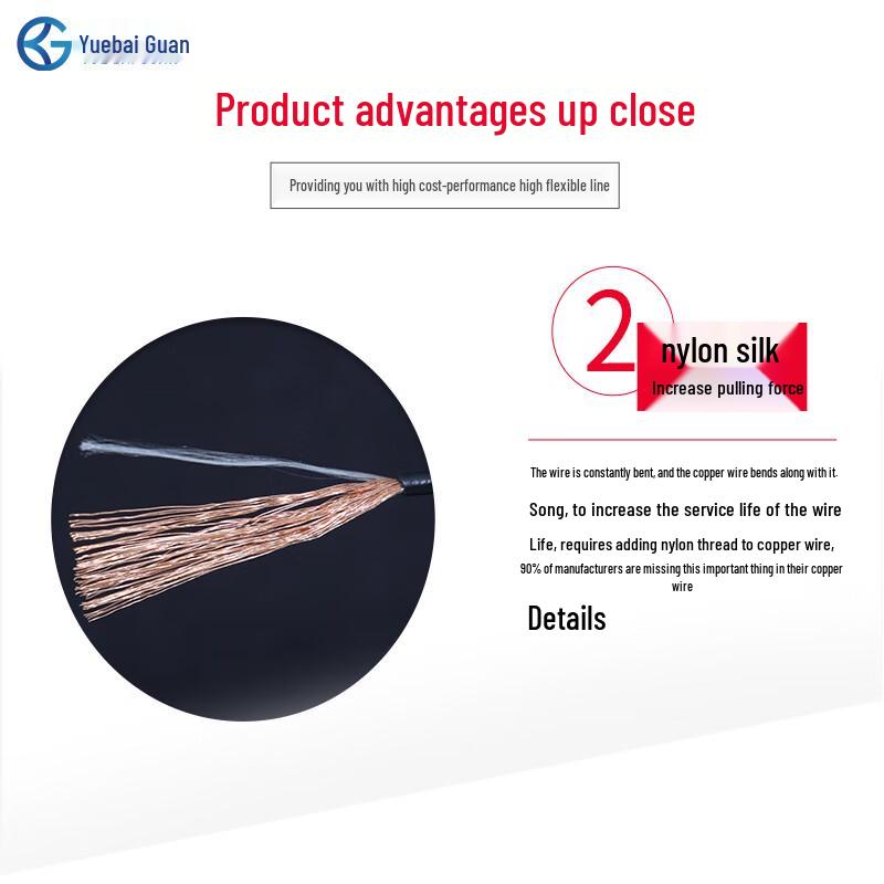 Yue Baiguan TRVV High Flexibility Drag Chain Cable