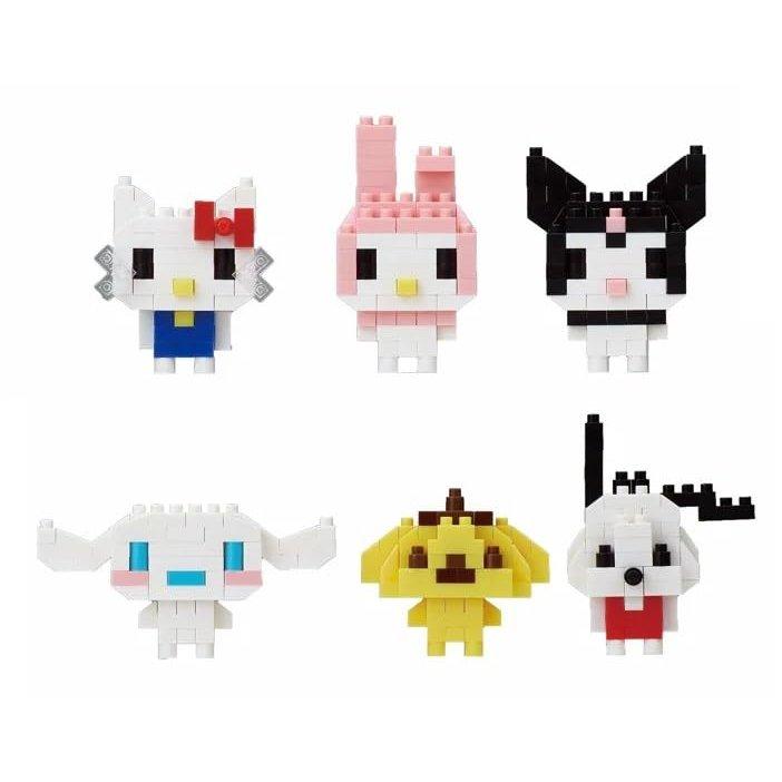 Мини-конструктор Nanoblock Персонажи Sanrio 1 Коробка (6шт) набор