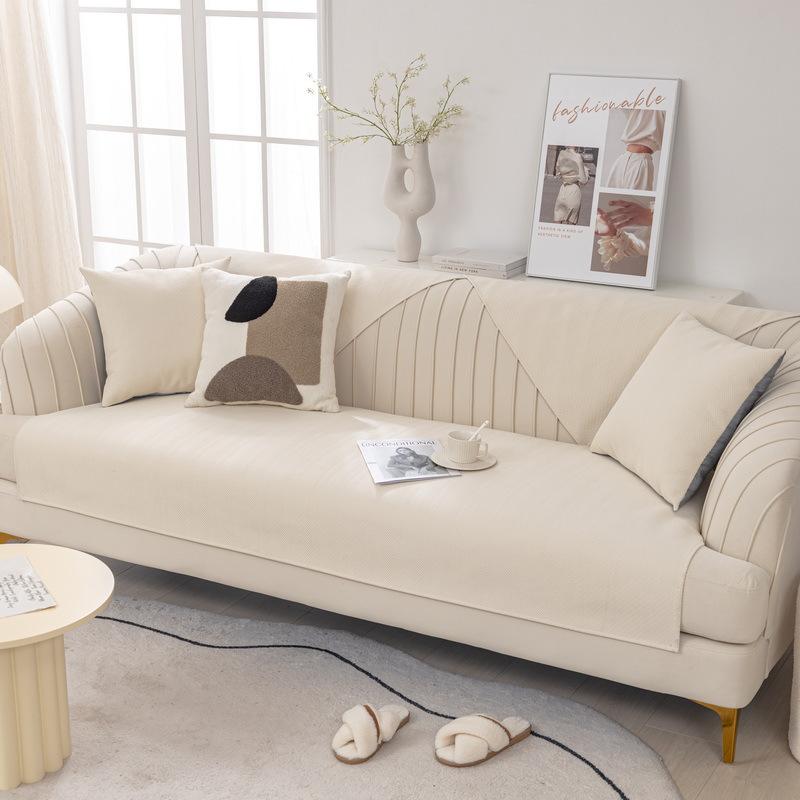 Подушка для дивана, простой современный высококачественный всесезонный универсальный чехол для дивана из синели, противоскользящий чехол для дивана, простой тканевый чехол для подушки, зеленый