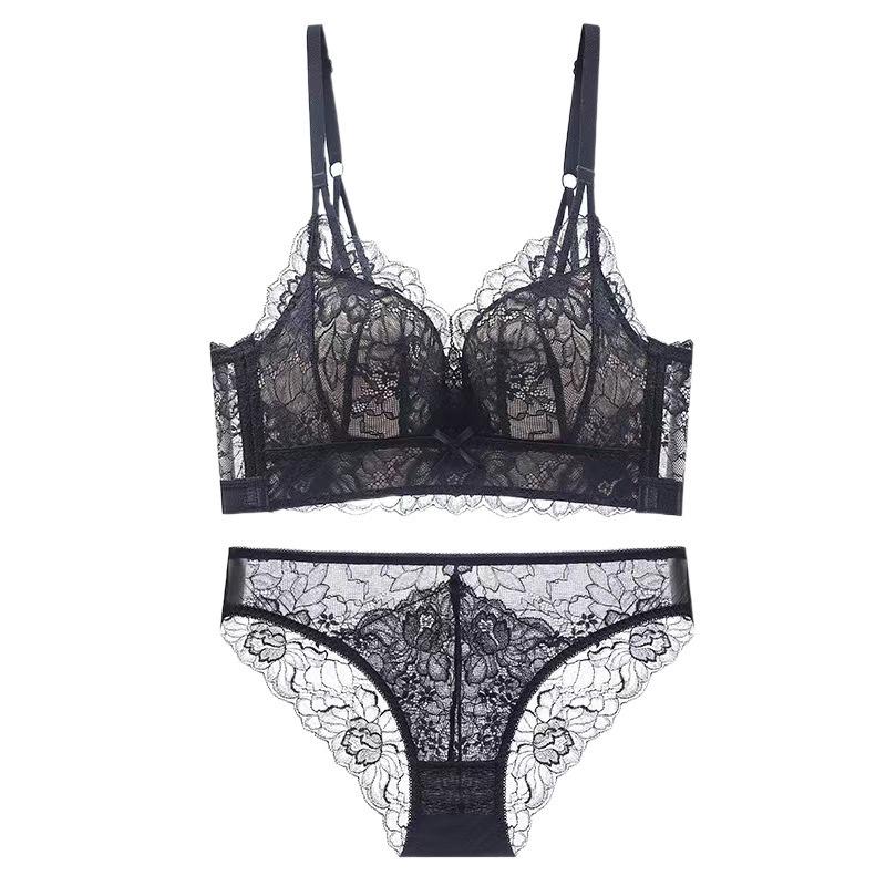 Кружевной Спинка Сексуальный Поддерживающий Бюстгальтер - Беспроводной, Боковая Поддержка, Летний Тонкий