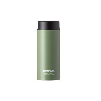 Термобутылка Atlas TEMPEAK из нержавеющей стали с вакуумной изоляцией, легко совместима с кофе и напитками для спорта, подходит для горячих напитков, цвет Хаки, ATPBS-350KH, 350 мл, Ультра-термоизолированная