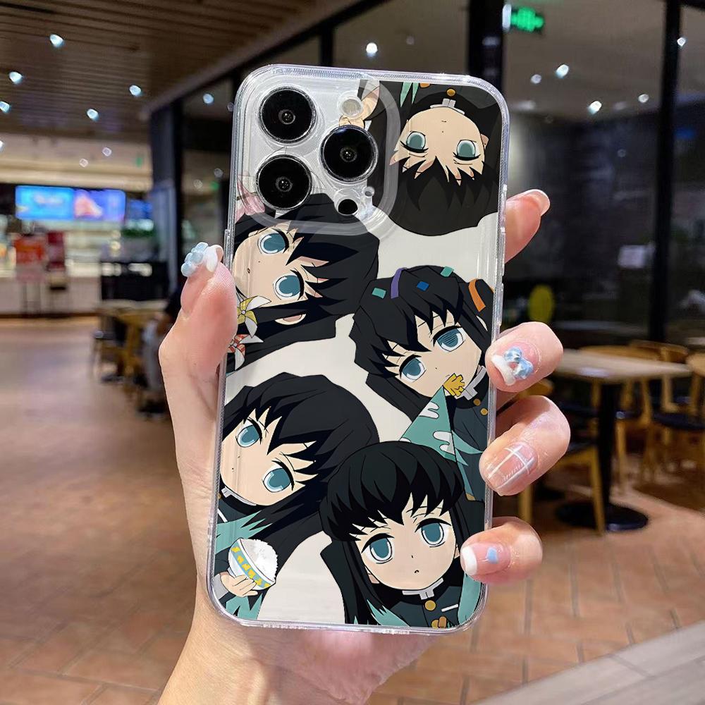 Cute D-Demons S-Slayers Phone Case for iPhone 17 Air 16 15 14 Plus 13 12 11 Pro Max X Xs XR 8 e Soft TPU Transparent Cover