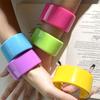 Practical Jewelry Gifts Fashion Colorful Acrylic Open Bangles Accessory for Women Geometry Wide Cuff Bracelets