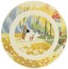 Yamaka Shoten MOOMIN [Природа] Керамическая тарелка, 19,5 см, Дизайн «Дом Муми-тролля», Тарелка для торта, Десертная тарелка, Можно использовать в микроволновой печи, Подарок, Муми-тролль, Скандинавский дизайн,
