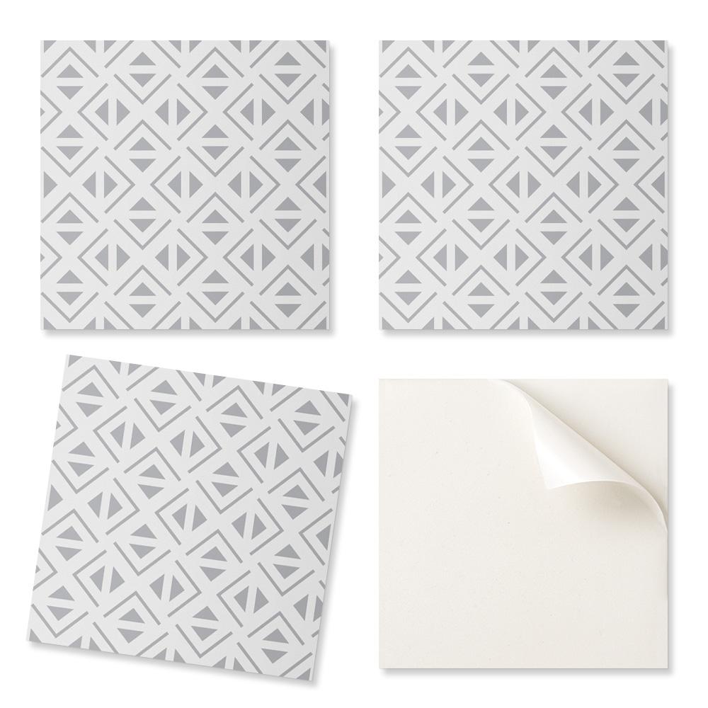 Paczka Kafelków Winylowych Samoprzylepnych Geometria W Kwadratach 20X20X20 Cm