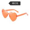 Солнцезащитные очки Peach Heart Love Glasses Trend без оправы, цельные, с морской пленкой, ослепительные цветные солнцезащитные очки
