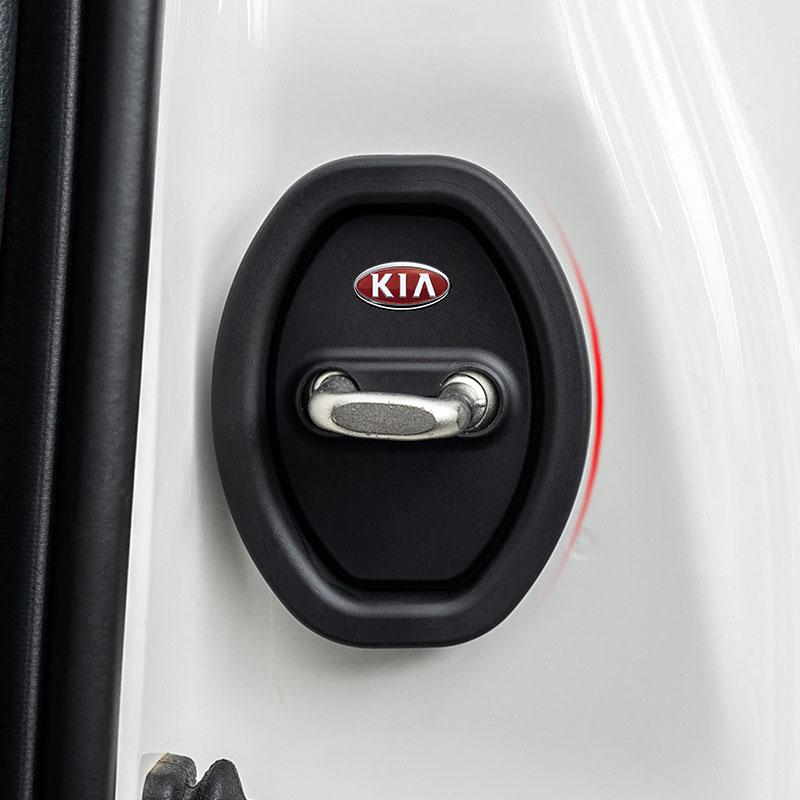 4Pcs Car Door Stopper Cover Door Lock Protective Covers Car Goods For KIA Sportage Ceed Rio 3 4 K2 K3 K4 K5 K6 K7 K8 Picanto Sorento Optima