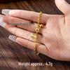 Vietnam Gold-Plated Bracelet and High-End Twisted Anklet Set for Women - Simple, Durable, Long-Lasting Color Retention Jewelry