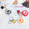 Креативный 3D Милый Мягкий Резиновый Брелок-Лапка Кошки с Колокольчиком - Кольцо-Подвеска для Автомобиля