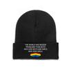 Lgbt the World Has Bigger Problems Rainbow Heart_52519891 Knitted Caps for Women Unisex Skullies Beanies Winter Hat  Hip Hop Caps