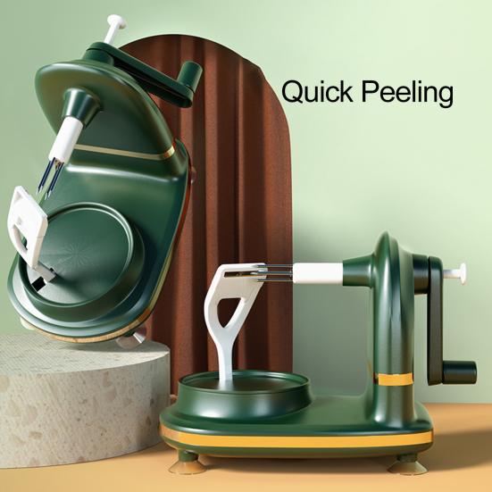 Изготовленный из прочного материала ABS+PC, этот овощечистка оснащен острыми лезвиями из нержавеющей стали, которые могут быстро тонко нарезать груши, не теряя при этом слишком много мякоти.