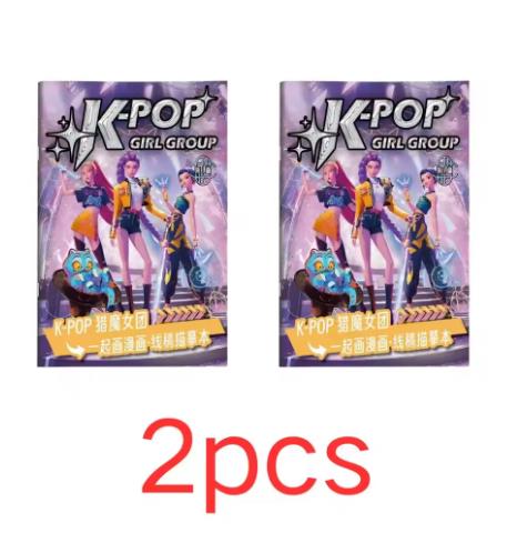 hot 40 page KPO Witch Hunt Rumi Mira Zoey children's and adult anime character drawing practice book drawing coloring book-