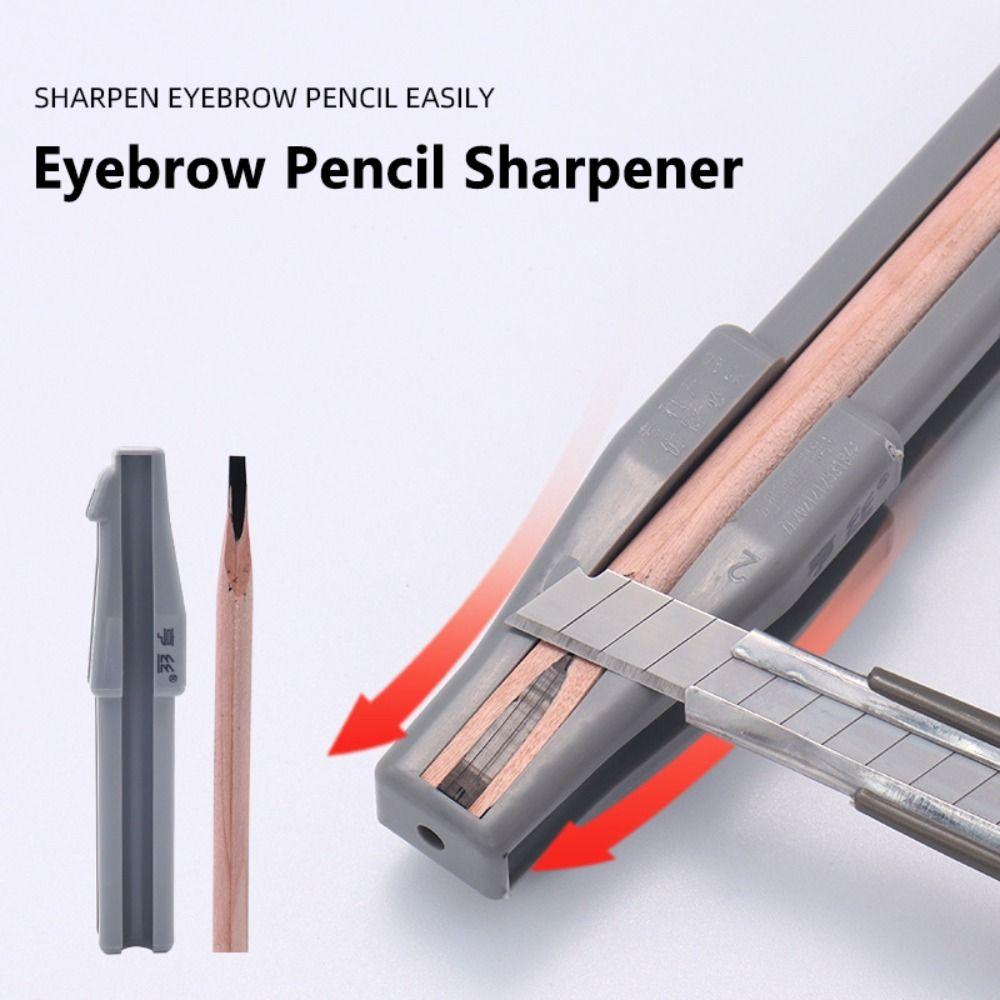 Tool Eyebrow Sharpening Slot Eyebrow Pencil Sharpener Base Pencil Flattening Tool Makeup Profiler