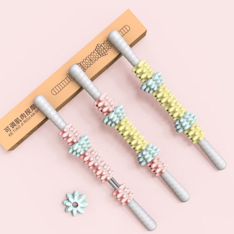 Spiky Double-Row Muscle Massage Roller