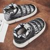 Fashion Waterproof Cotton Slippers Men Fashion Plush Warmth House Shoes Large Size 30-45 Bread Shoes Outdoor Boots for Child Couples