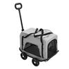 Dog Carrier with 4 Wheels Portable Rolling Cat Carrier Small Pet Stroller with Telescope Handle for Traveling Camping