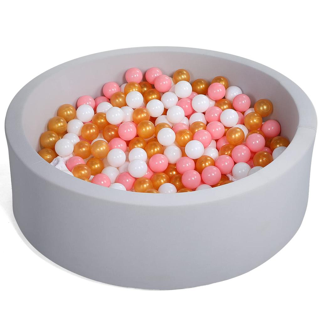 Круглый бассейн с пеной, Оборудование для крытой игровой площадки, Пена высокой плотности, Мягкая текстура, Для младенцев и детей, Развивающая игрушка, Домик с шариками, Цветной