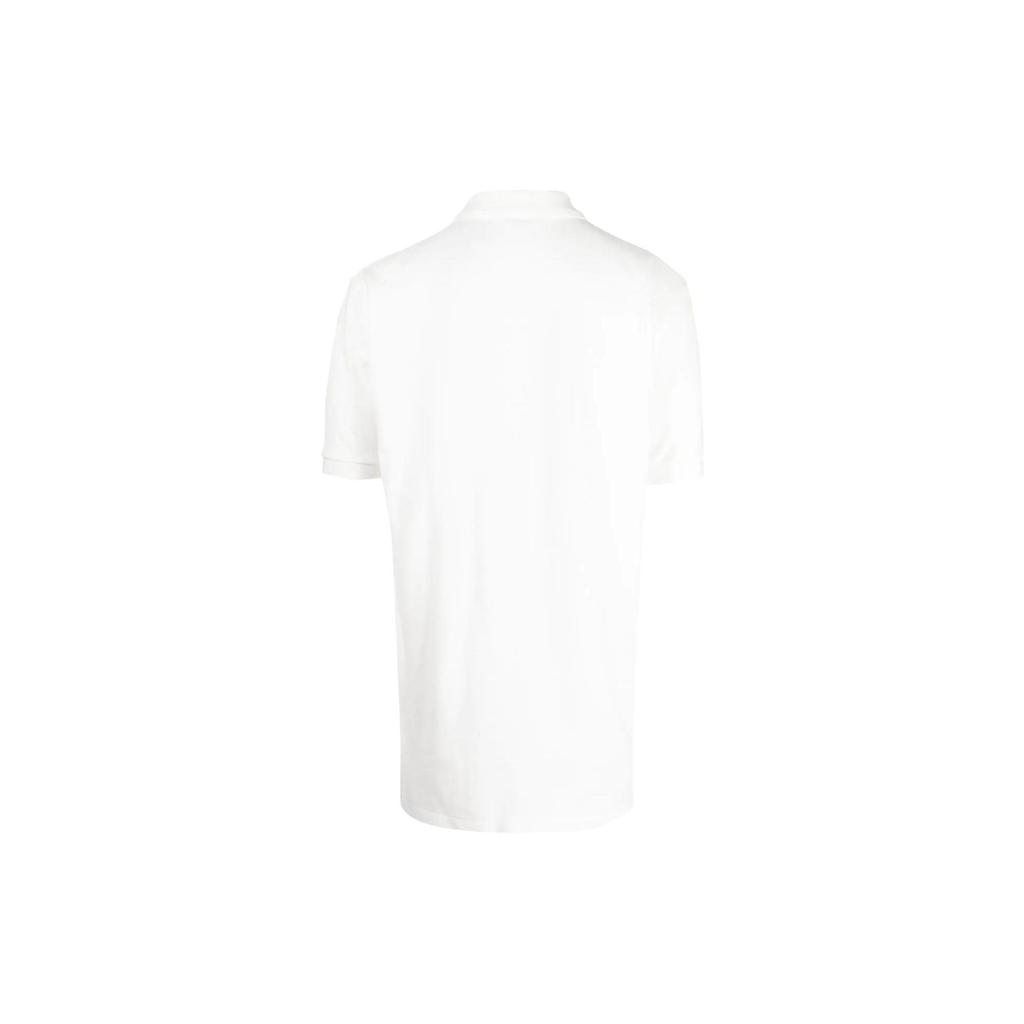 Polo Ralph Lauren SS22 Однотонная хлопковая футболка-поло с вышитым логотипом, короткий рукав, мужская одежда, Белый 710850860-021