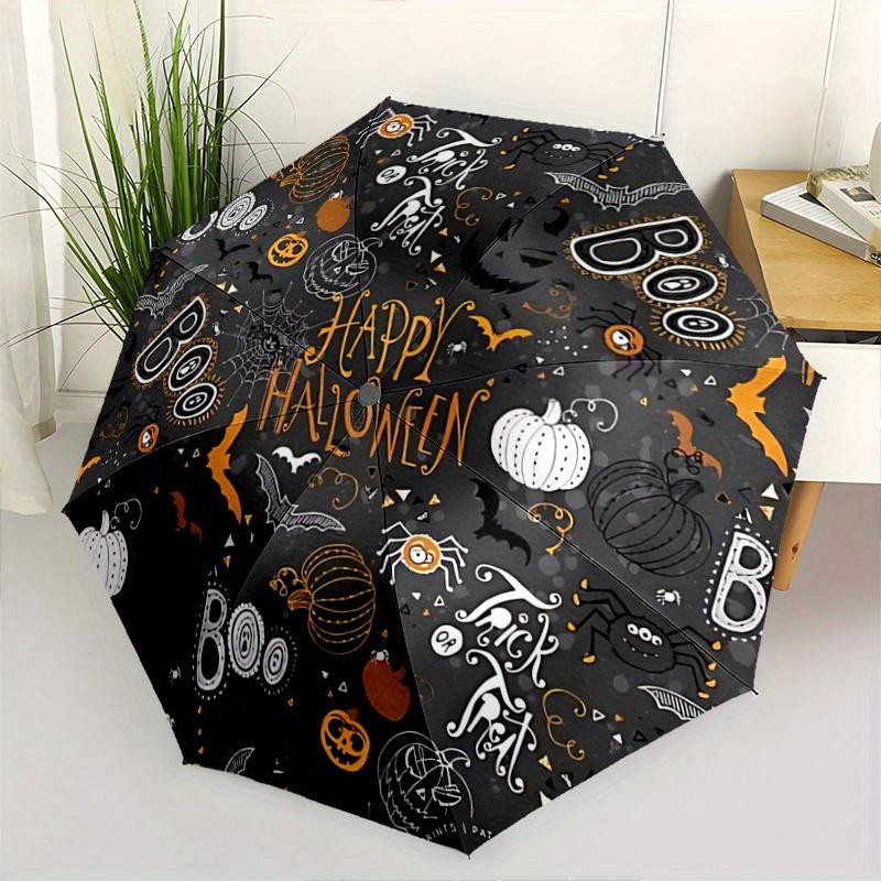 1pc Happy Halloween Automatic Opening and Closing Folding - A Good Choice for Gifts, Fashionable and Convenient Umbrella With Cute Cartoon Charac