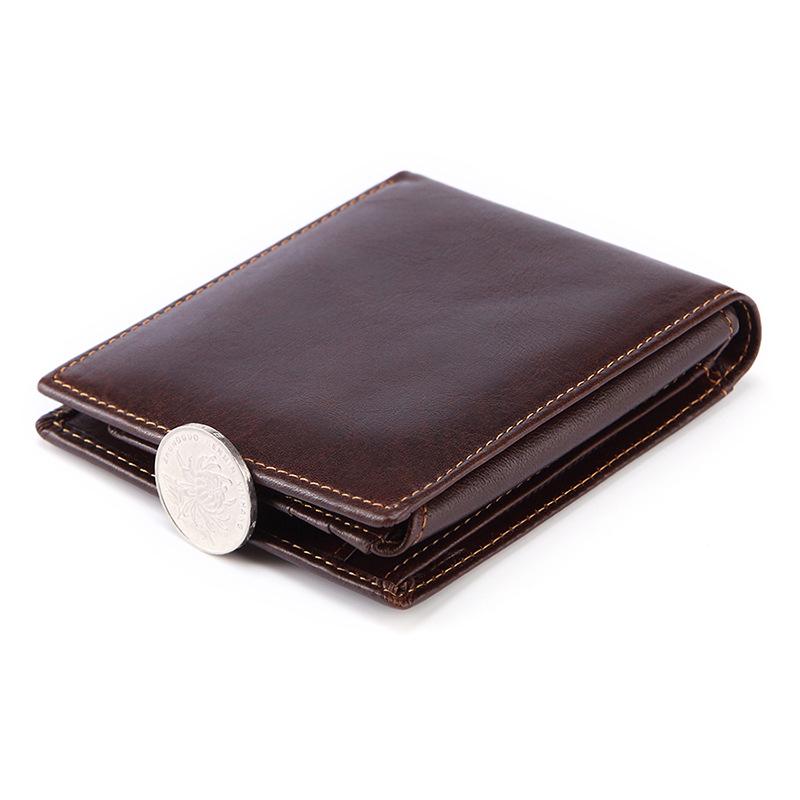 Men’s Retro Genuine Leather Wallet & Money Clip