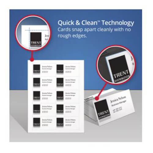 Матовые визитки Avery A4 (Пакет из 25)