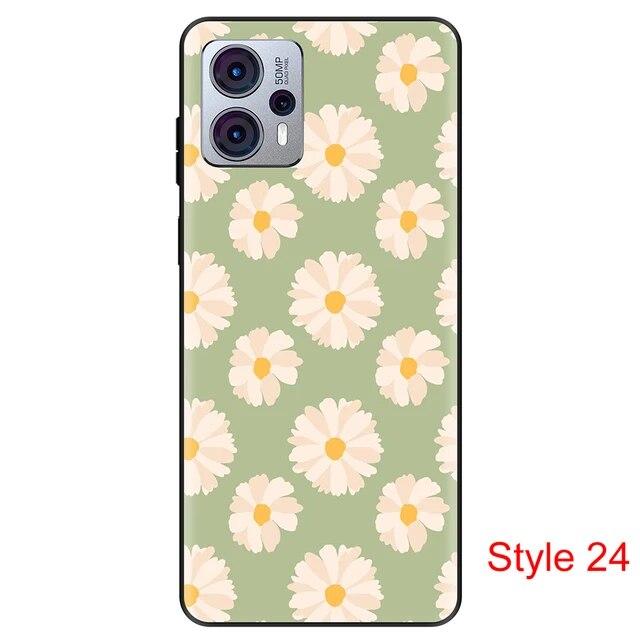 Чехол для Motorola Moto G23, пылезащитный черный чехол, силиконовый чехол 6,5 дюймов для MotoG23, противоударный мягкий бампер из ТПУ, полная защитная сумка