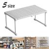 Adjustable Closet Storage No-Punch Storage Shelf Space Saving Wardrobe Decorative Shelf Cabinet Holder for Bathroom Kitchen Shoes Rack Sundry Storage