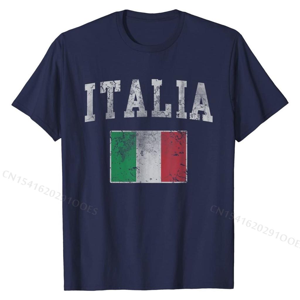 Vintage Italia Italian Flag Italy T-Shirt T-Shirt Casual Cotton Men Tops Shirts Fitness Tight Designer Top T-shirts