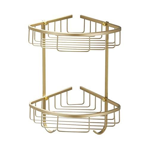 Draught gold perforated double-layer triangular drain storage rack