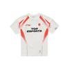 Li Ning Sports Lifestyle Series TES Team Classic Letter Pattern Crew Neck Raglan Short Sleeve T-Shirt Unisex T-Shirt Off-White ATSU663-1