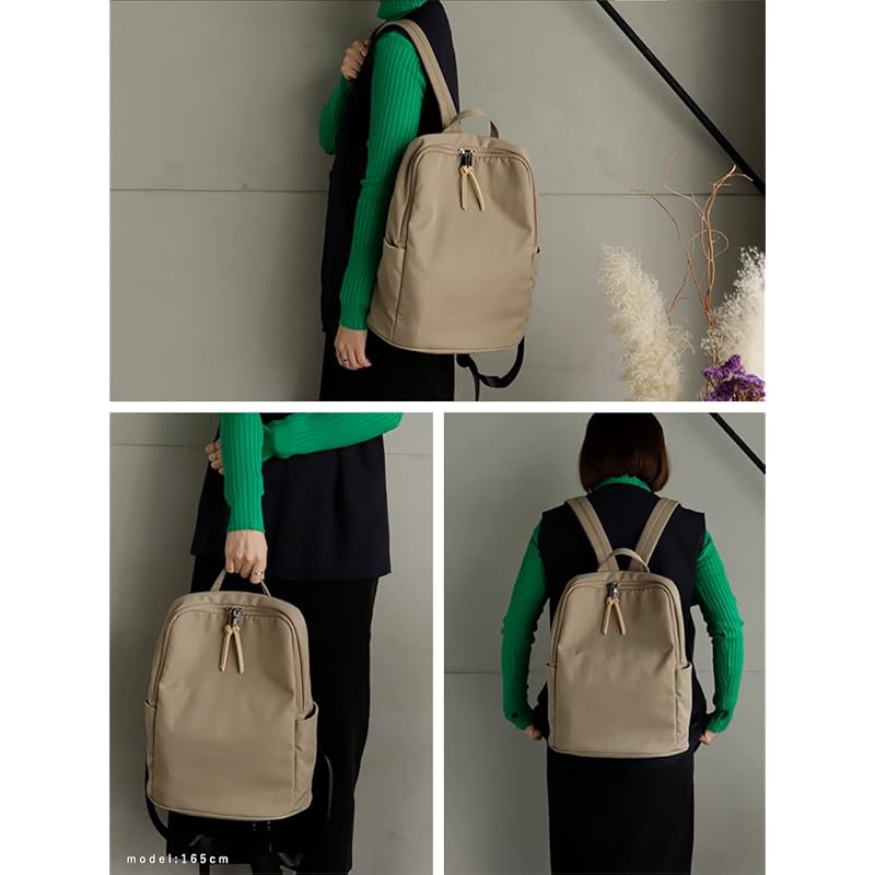 [VITAFELICE] Vita Felice Nylon Multifunctional Backpack (L) Ladies Inb-10035z (beige)