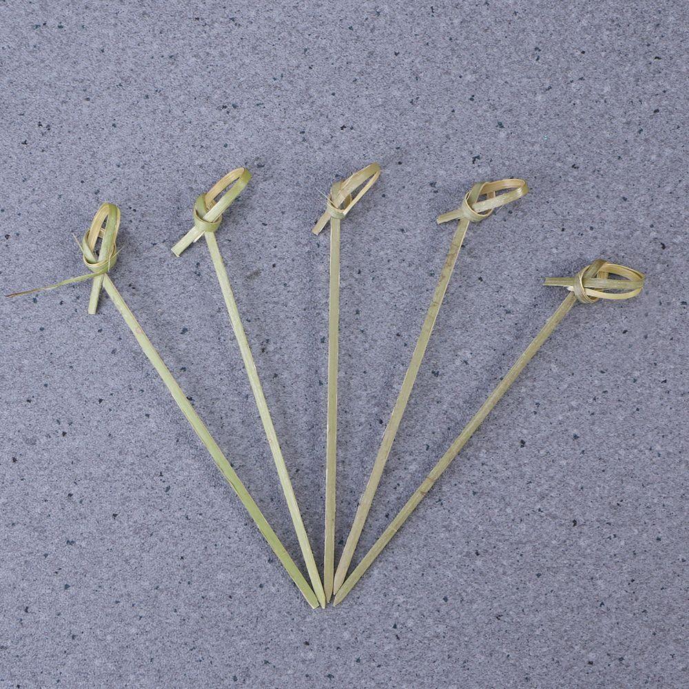 100pcs Bar Tool Bamboo Knot Party Decoration Fruit Forks Household Bamboo Knot Skewers
