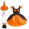 Children's Dresses Girls Costumes Little Witch Pumpkin Costumes