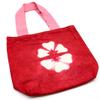 Tote Bag Cotton Tie-Dye 38x42x12cm Maroon Floral