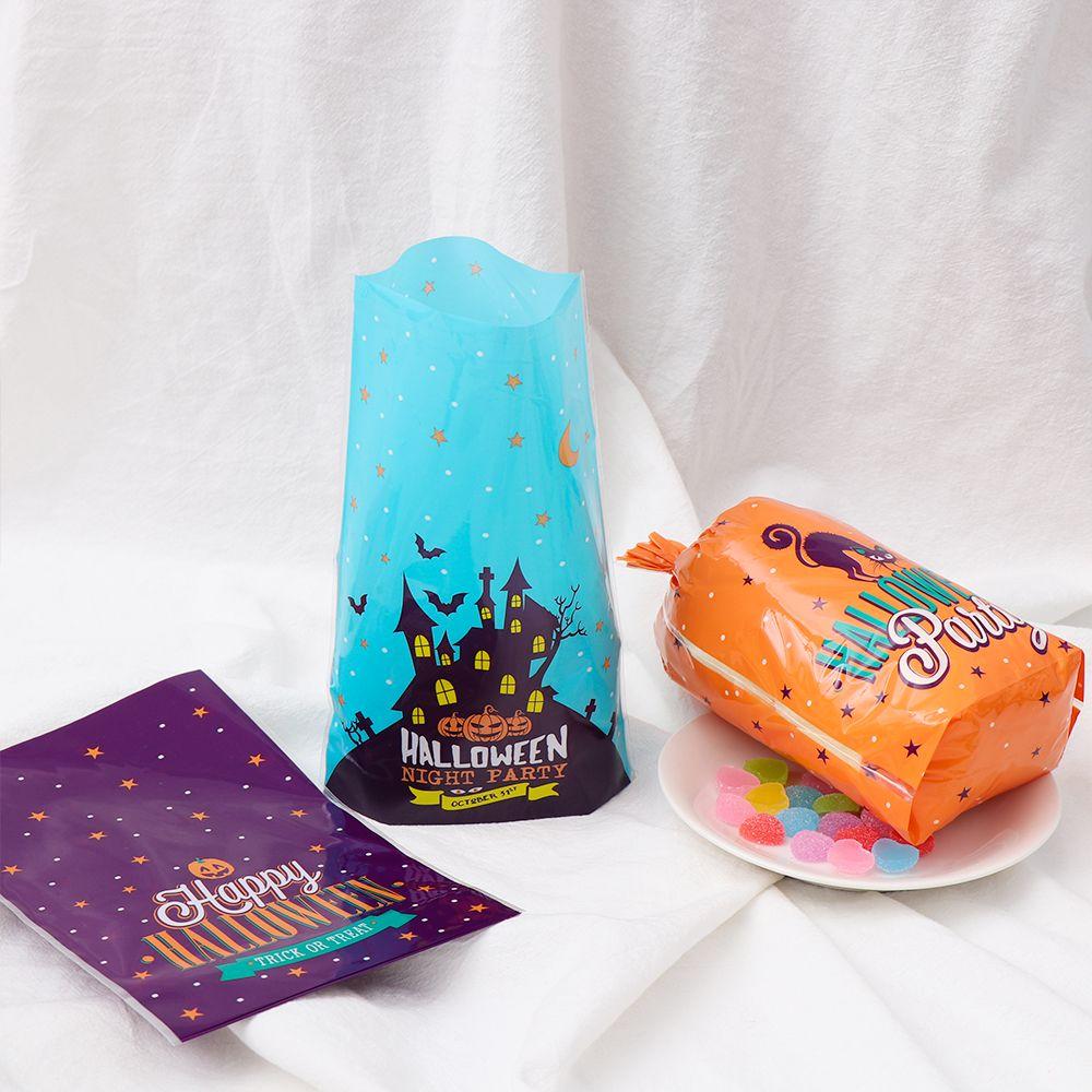 50 шт. Мультяшный декор на день рождения Пакеты для конфет Trick or Treat Хэллоуинский декор Карман для еды Упаковка для печенья
