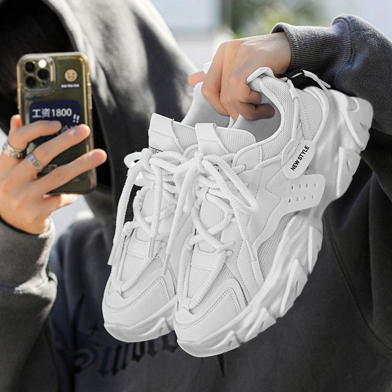 Мужская обувь, дышащие, на толстой подошве, повседневные кроссовки для бега на открытом воздухе, всесезонные, новые, теннисные, мужские, мягкие, удобные, мужские кроссовки