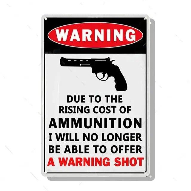 Metal Tin Signs Decor Warning 24 Hour Video Posters Surveillance Private Property No Trespassing Outdoor Indoor Wall Decor