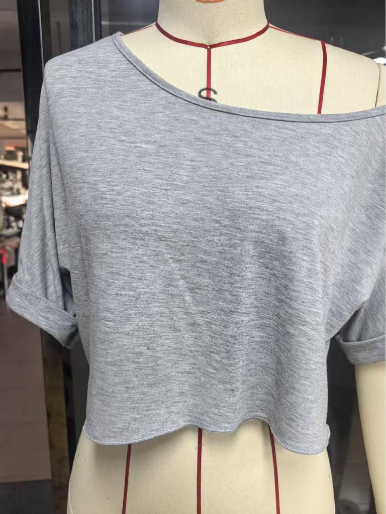 Женский повседневный укороченный топ-футболка без бретелек в европейском и американском стиле