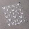 White Butterfly Shape Nail Sticker Stereoscopic Relief Decal Adhesive Nail Art Salon Diy Nail Art Enthusiasts