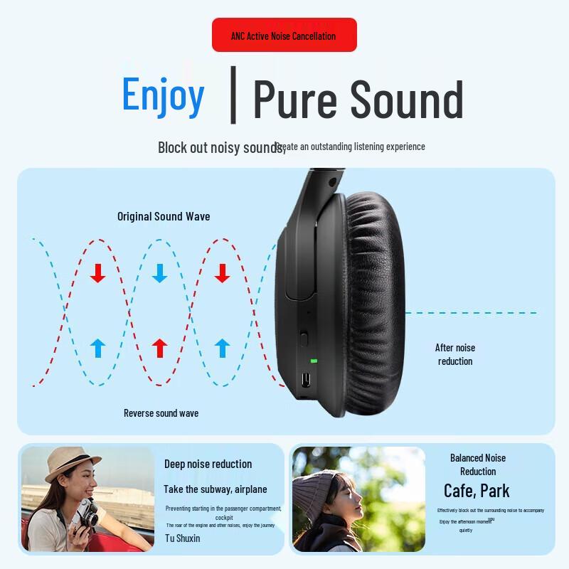 Беспроводные Bluetooth-наушники aigo WY100 с шумоподавлением